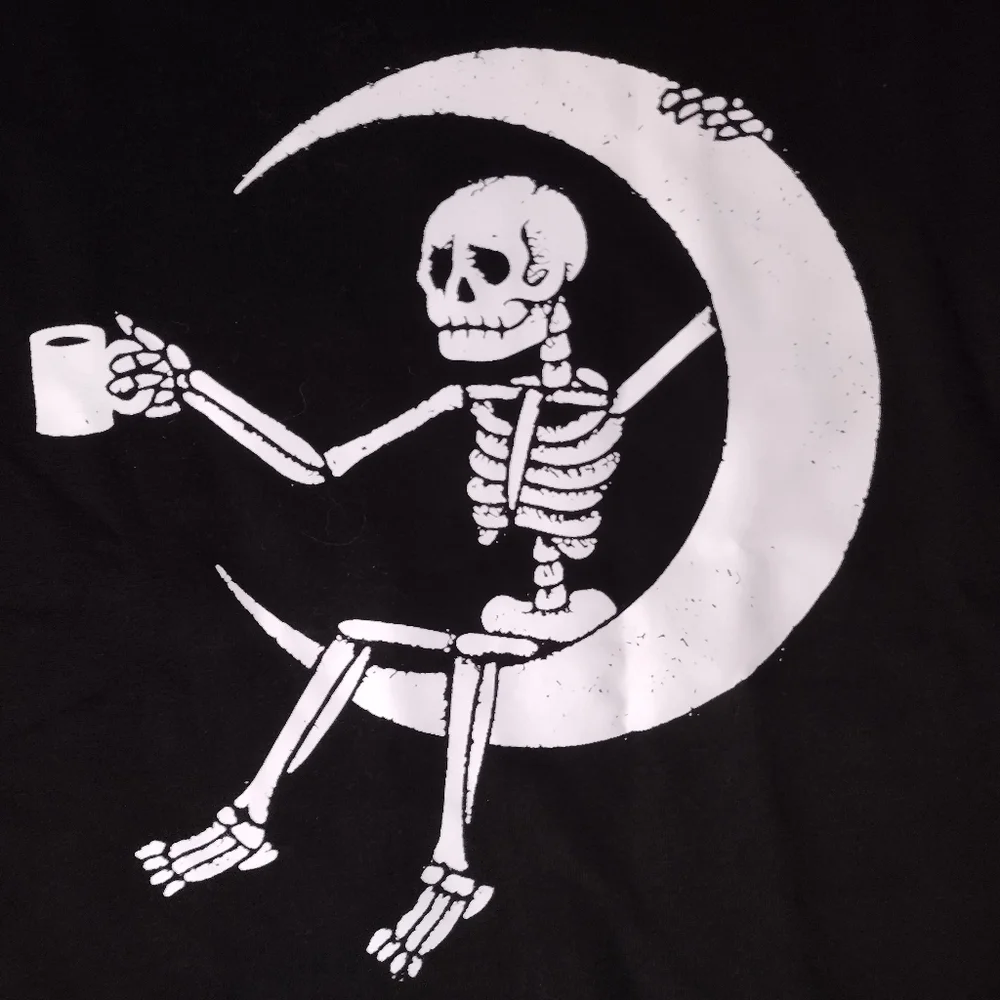 Black Skeleton Graphic Sweater - Picture 9 of 10